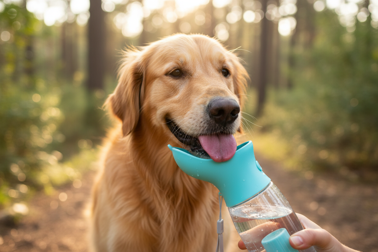PawQuench™ 3-in-1 Dog & Cat Travel Water Bottle